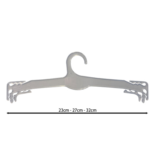 Gruccia per lingerie intimo trasparente con tacche 32cm