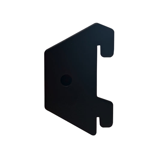 Barra Appenderia Nera Dritta Rettangolare per Montanti a Muro Barra Appendiabiti Professionale