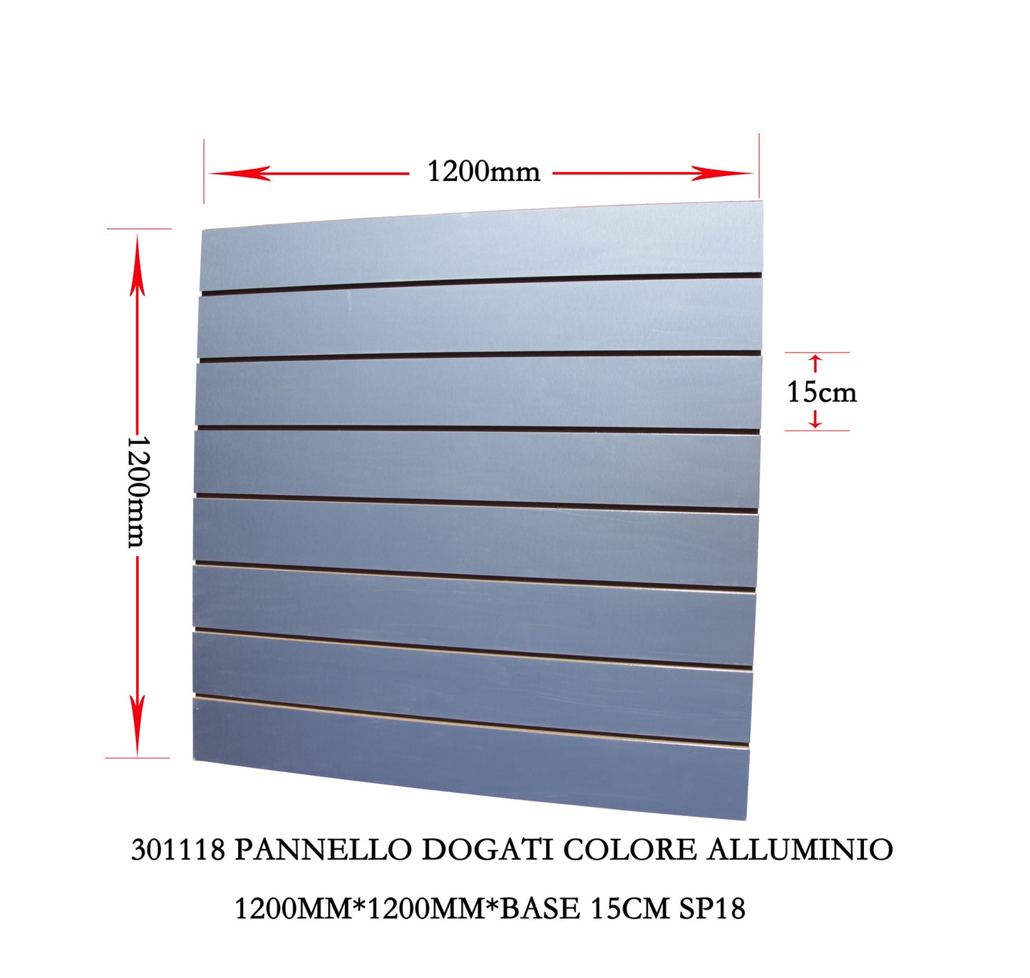 Pannello dogato alluminio
