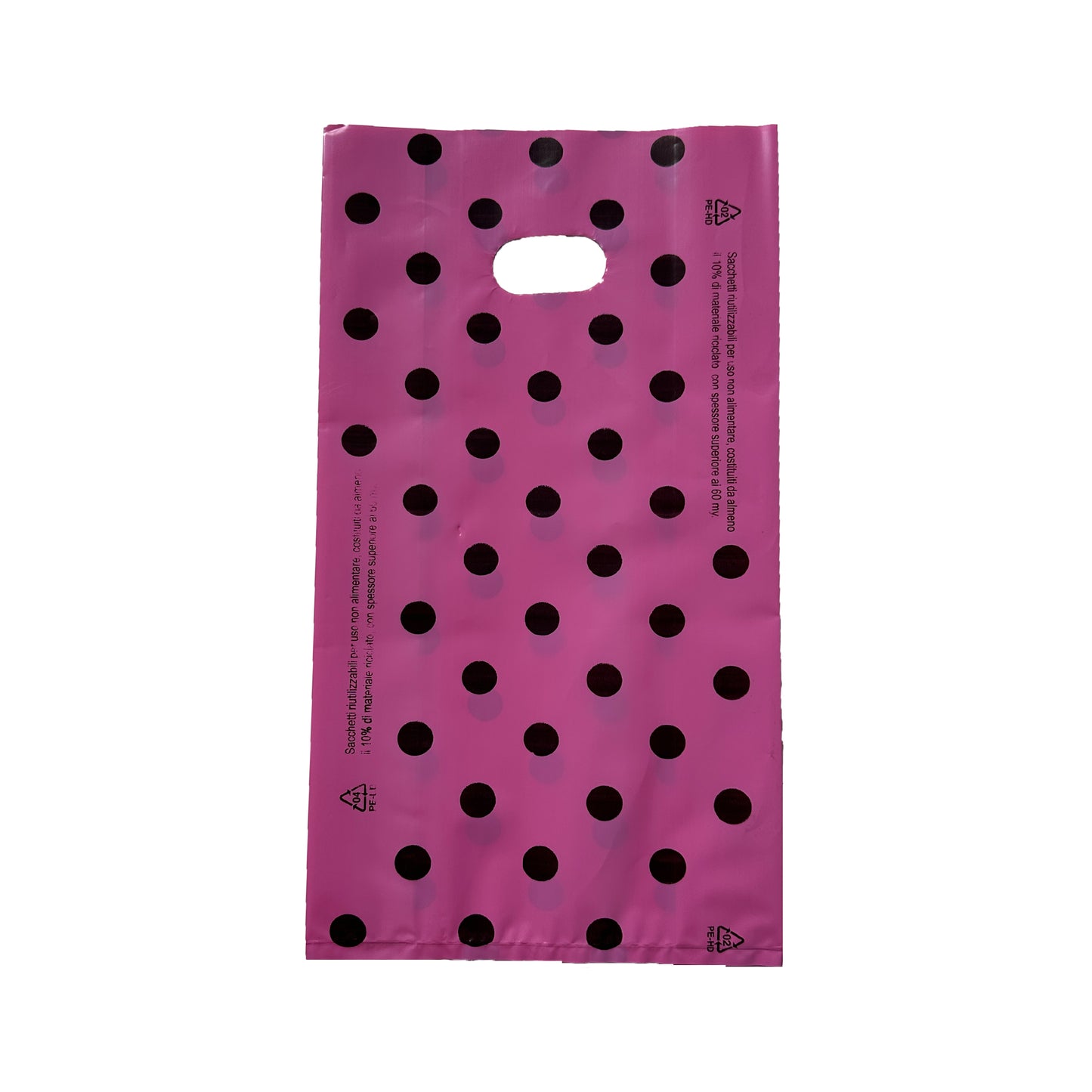 Busta Plastica Manico Fagiolo 19x33 Scegli colori