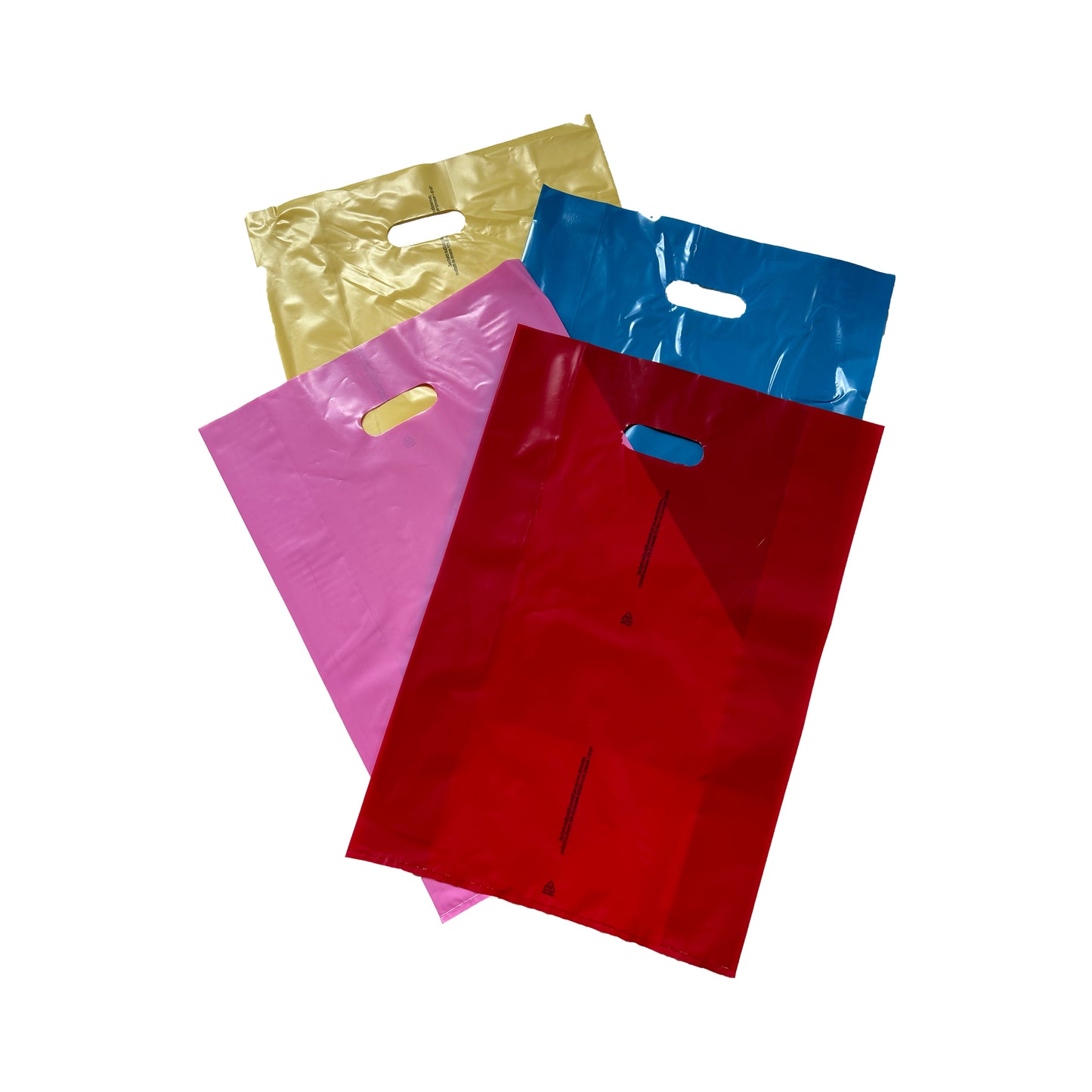Busta Plastica Manico Fagiolo 30x40 Scegli colori