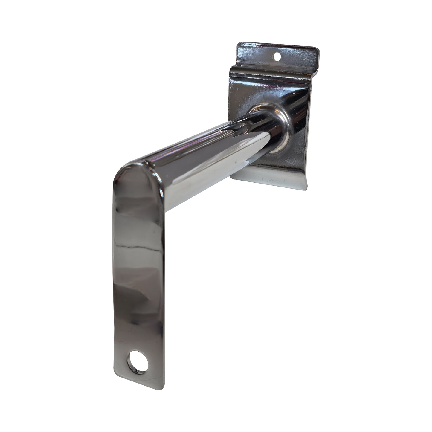 Gancio porta manichino cromato per pannello dogato