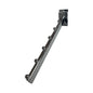 Gancio broche obliqua 25 gradi 34cm cromato per pannello dogato