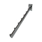 Gancio broche obliqua 10 gradi 40cm cromato per pannello dogato
