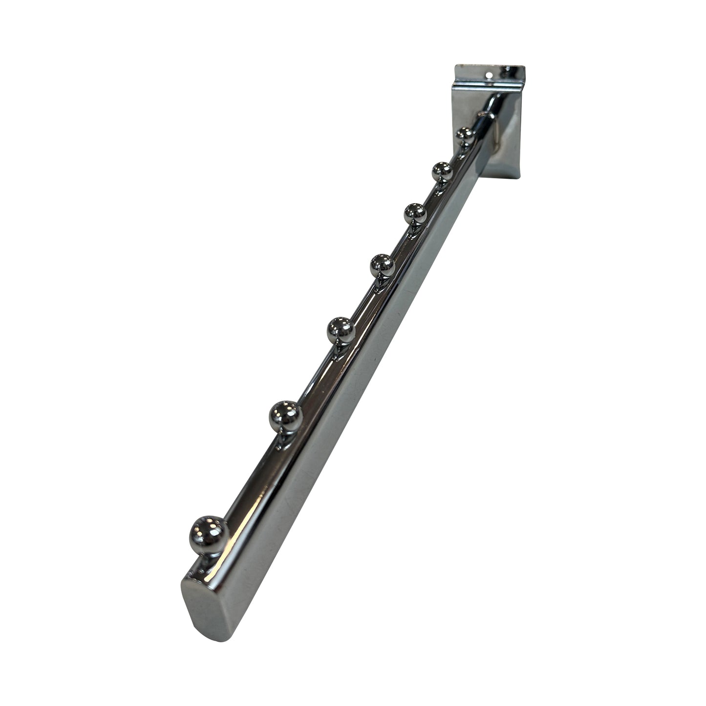 Gancio broche dritto cromato per pannello dogato 5pz