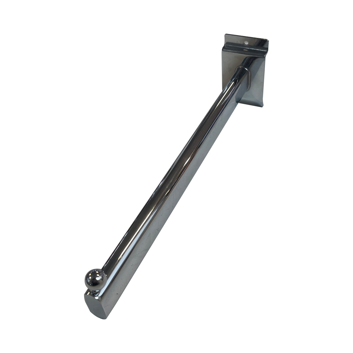 Gancio broche dritto cromato per pannello dogato 5pz