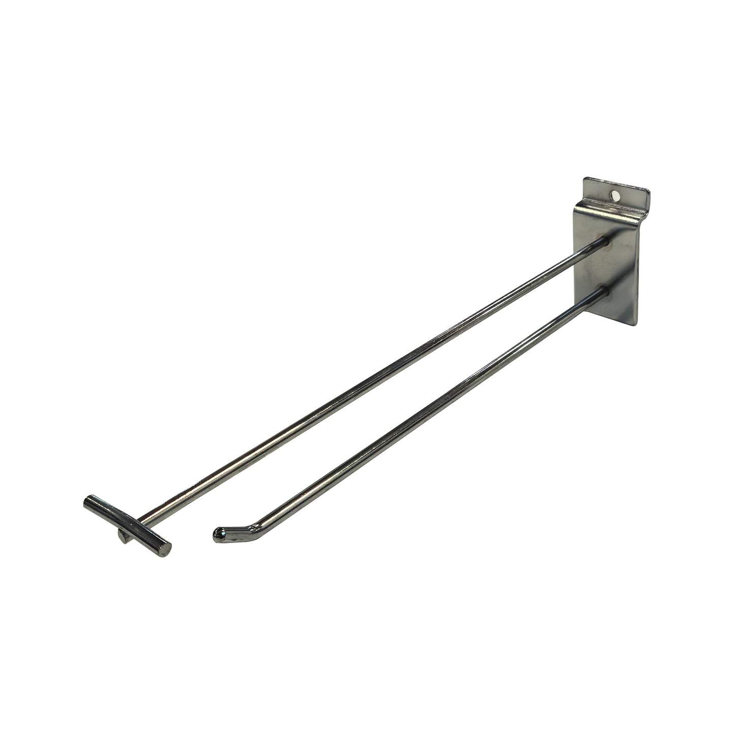Gancio broche con porta prezzo per pannello dogato 50pz