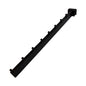 Gancio Broche Inclinato in Ferro Nero con 8 Palline per Barra Dritta da 1,5 cm 5pz