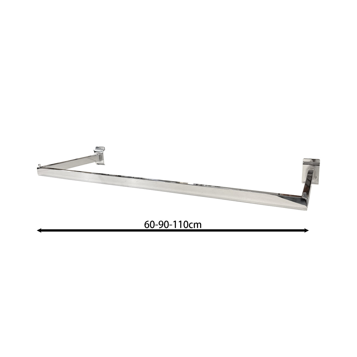 Barra Appenderia per Pannello dogato in Ferro 60/90/110 cm 2 Pezzi