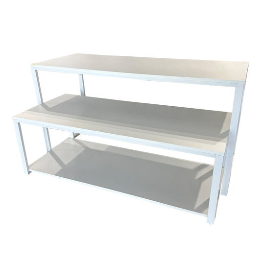 Espositore Bianco 1 set 2 Tavoli
