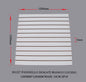Glossy white slatted panel
