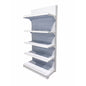 Estensione scaffalatura gondola in metallo a parete 116x50x240