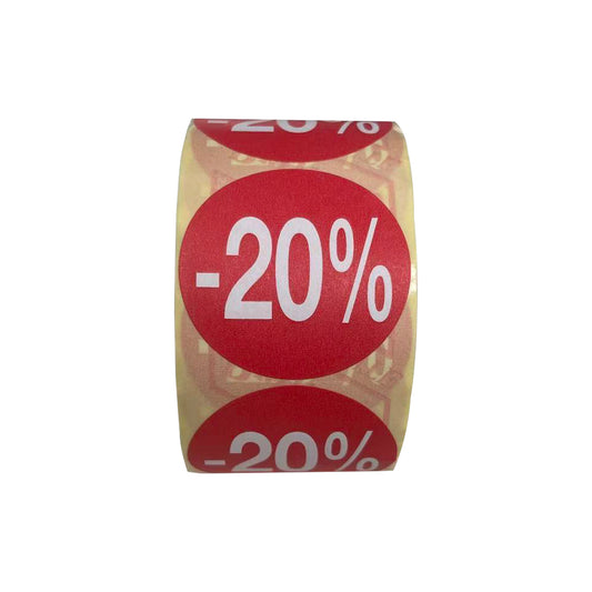 1 Rotolo Bollino Etichette -20%