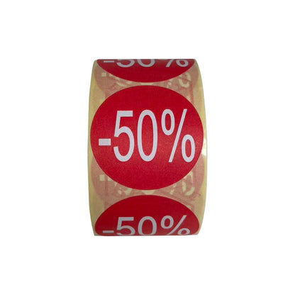 1 Rotolo Bollino Etichette -50%