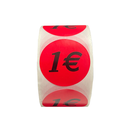 1 Rotolo Bollino Etichette 1€