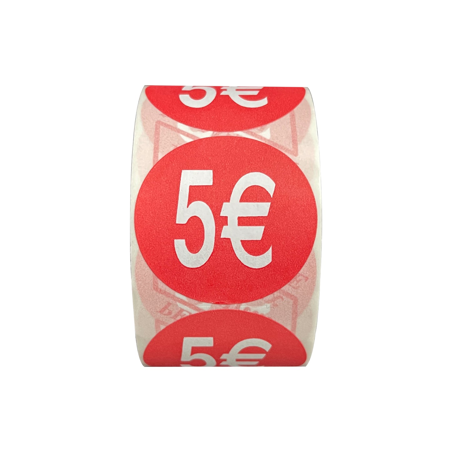 1 Rotolo Bollino Etichette 5€