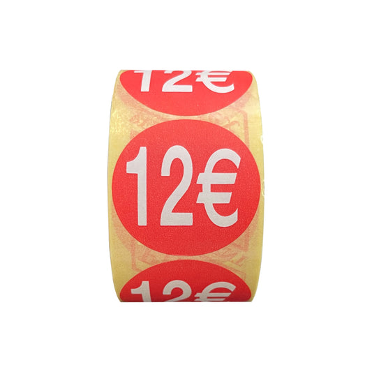 1 Rotolo Bollino Etichette 12€