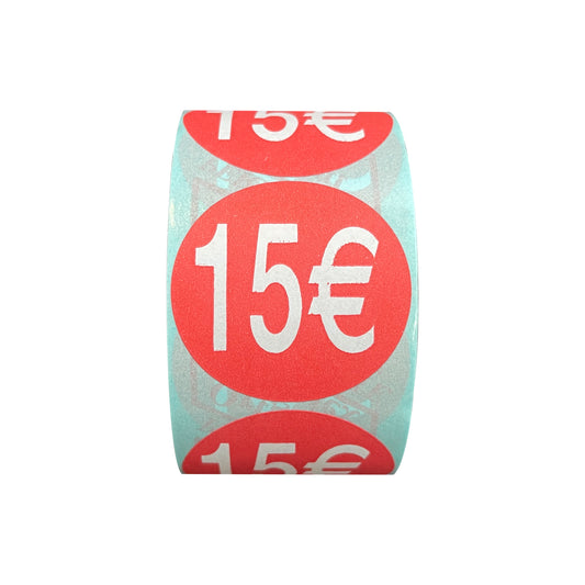 1 Rotolo Bollino Etichette 15€