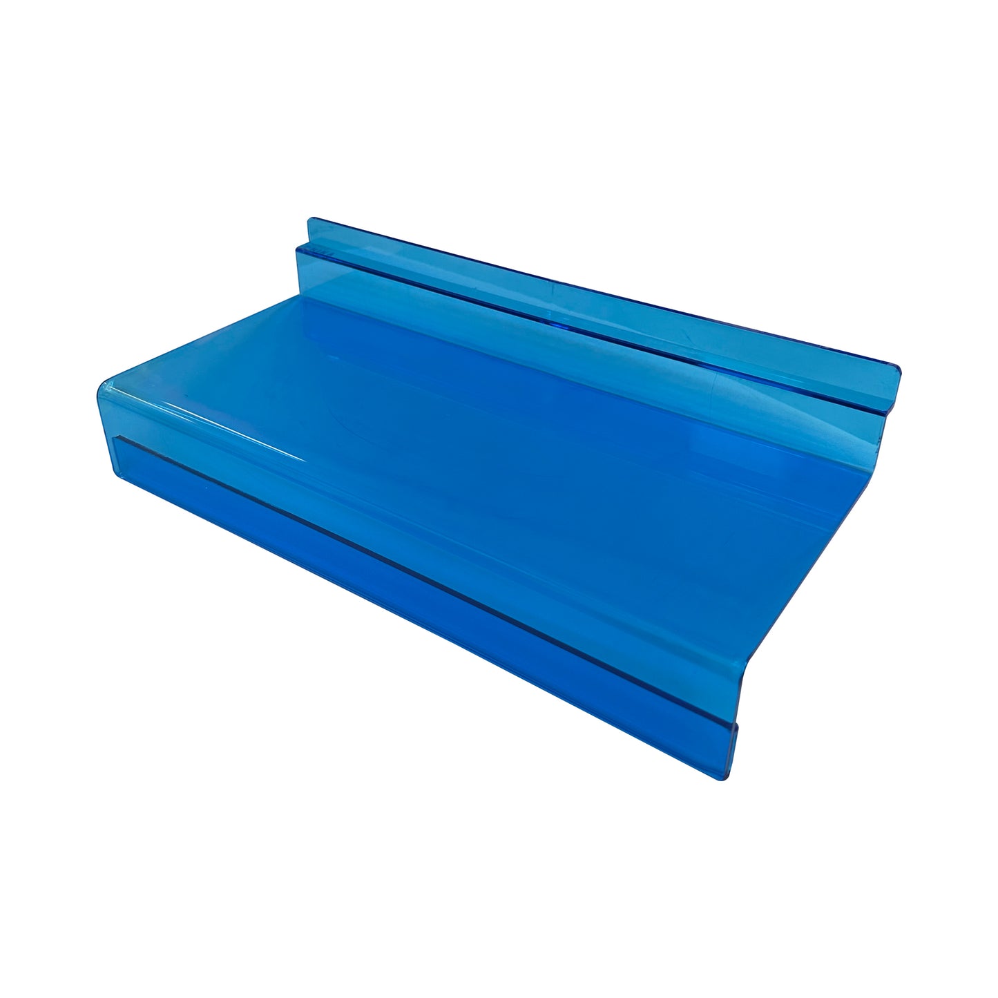 Mensola plexiglass con portaprezzo per pannello dogato