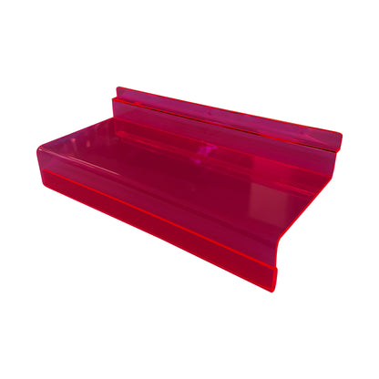 Mensola plexiglass con portaprezzo per pannello dogato