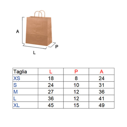 Sacchetto Carta Fucsia confezione 25 pezzi